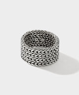 John Hardy Sterling Silver Rata Chain Wide Band Ring
