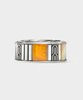 John Hardy Sterling Silver Tiger Eye Icon Band Ring