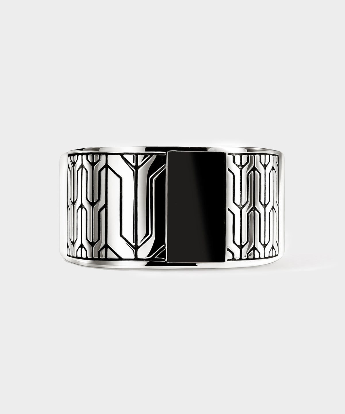 John Hardy Sterling Silver Icon 50 Signet Ring