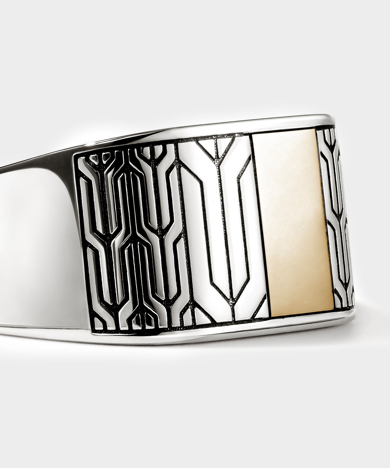 John Hardy 14K Gold Icon 50 Signet Ring