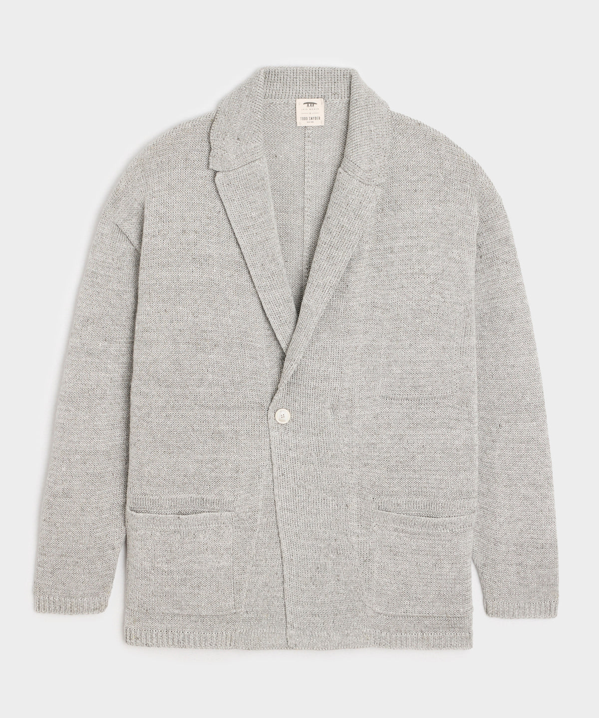 Inis Meáin Relax Jacket in Silver Marl