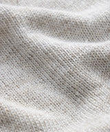 Inis Meáin Linen Hurler V-Neck Sweater in Silver Marl