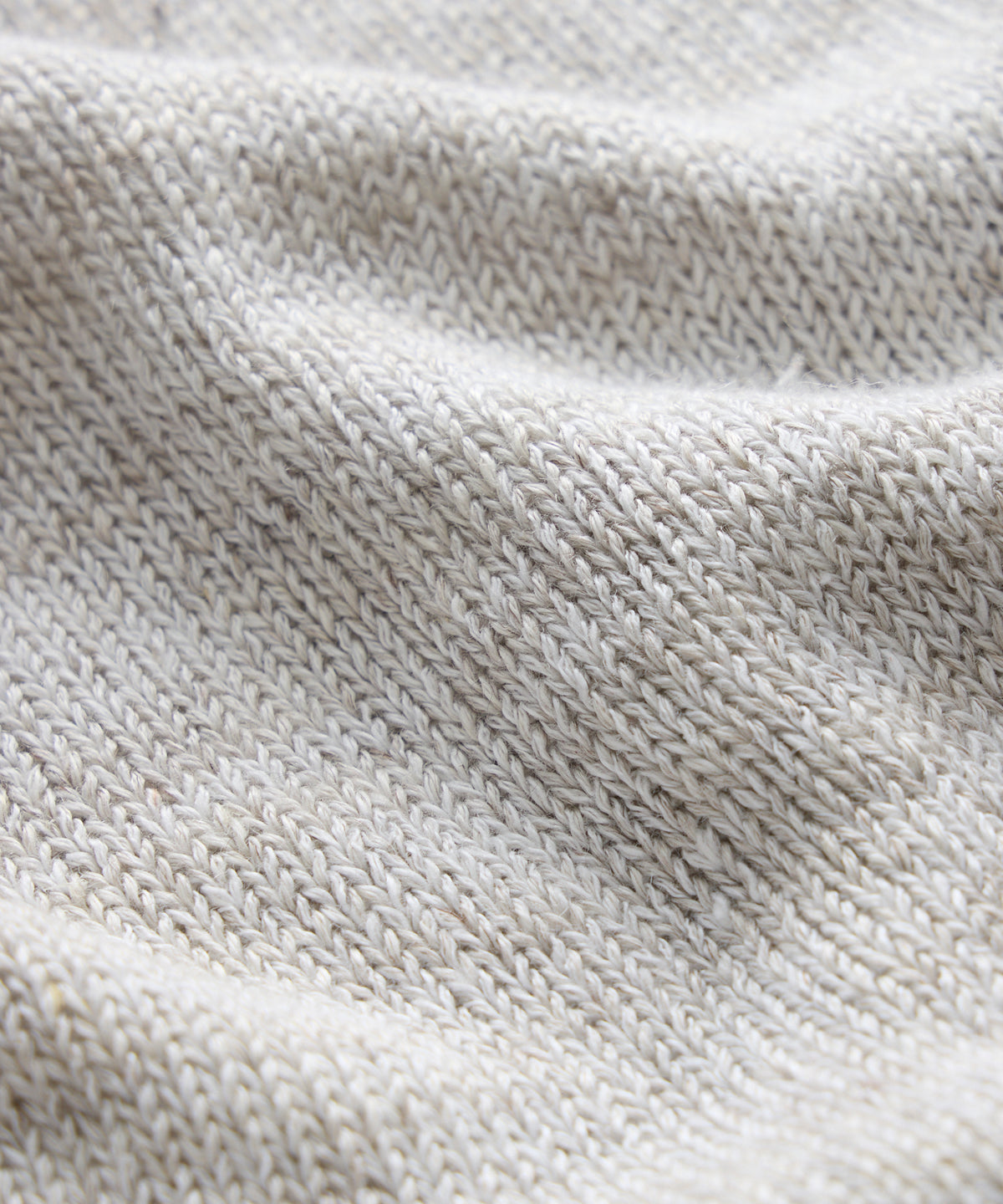 Inis Meáin Linen Hurler V-Neck Sweater in Silver Marl