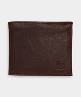 Il Bisonte Leather Bi-fold Wallet in Caffe