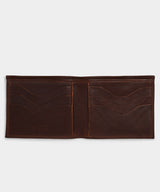 Il Bisonte Leather Bi-fold Wallet in Caffe