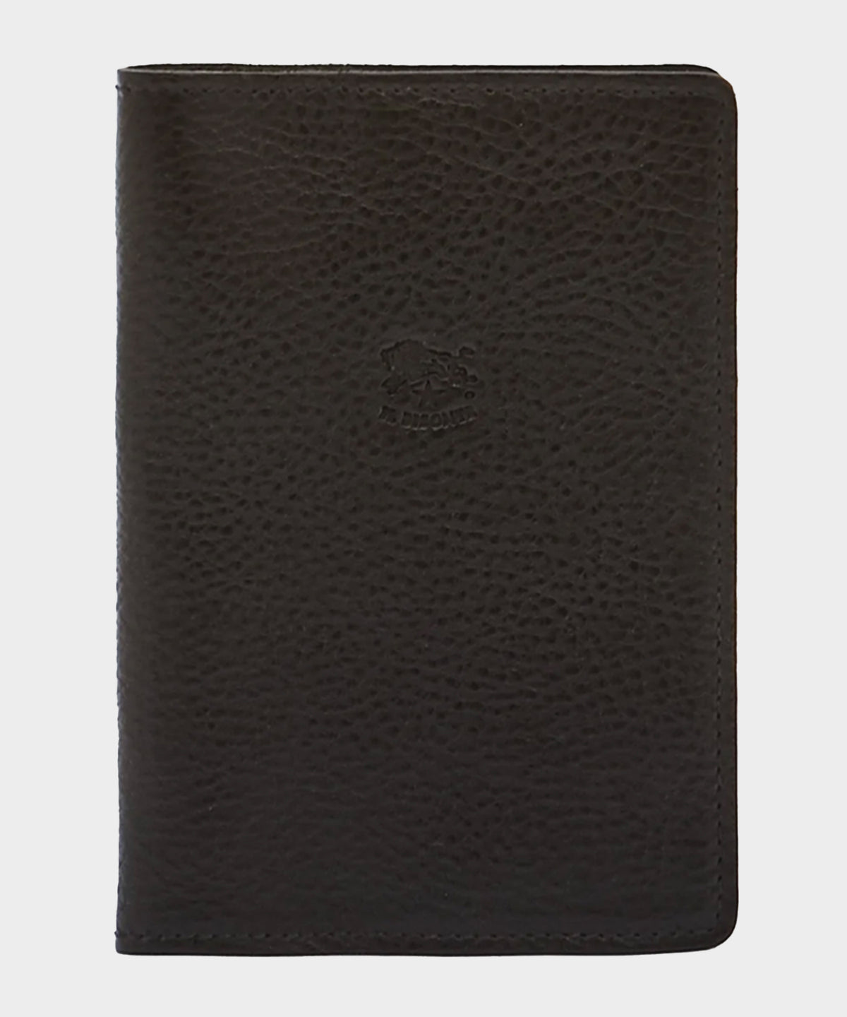 Il Bisonte Leather Passport Holder in Black