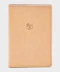 Il Bisonte Leather Passport Holder in Natural