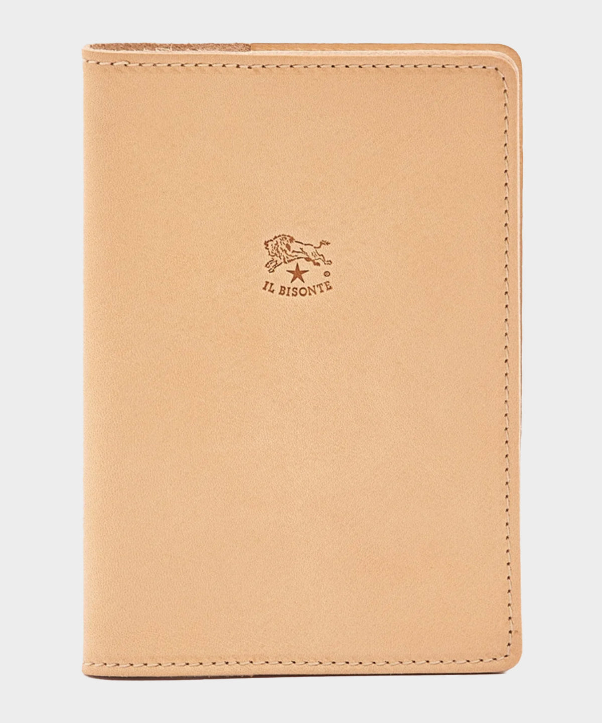 Il Bisonte Leather Passport Holder in Natural