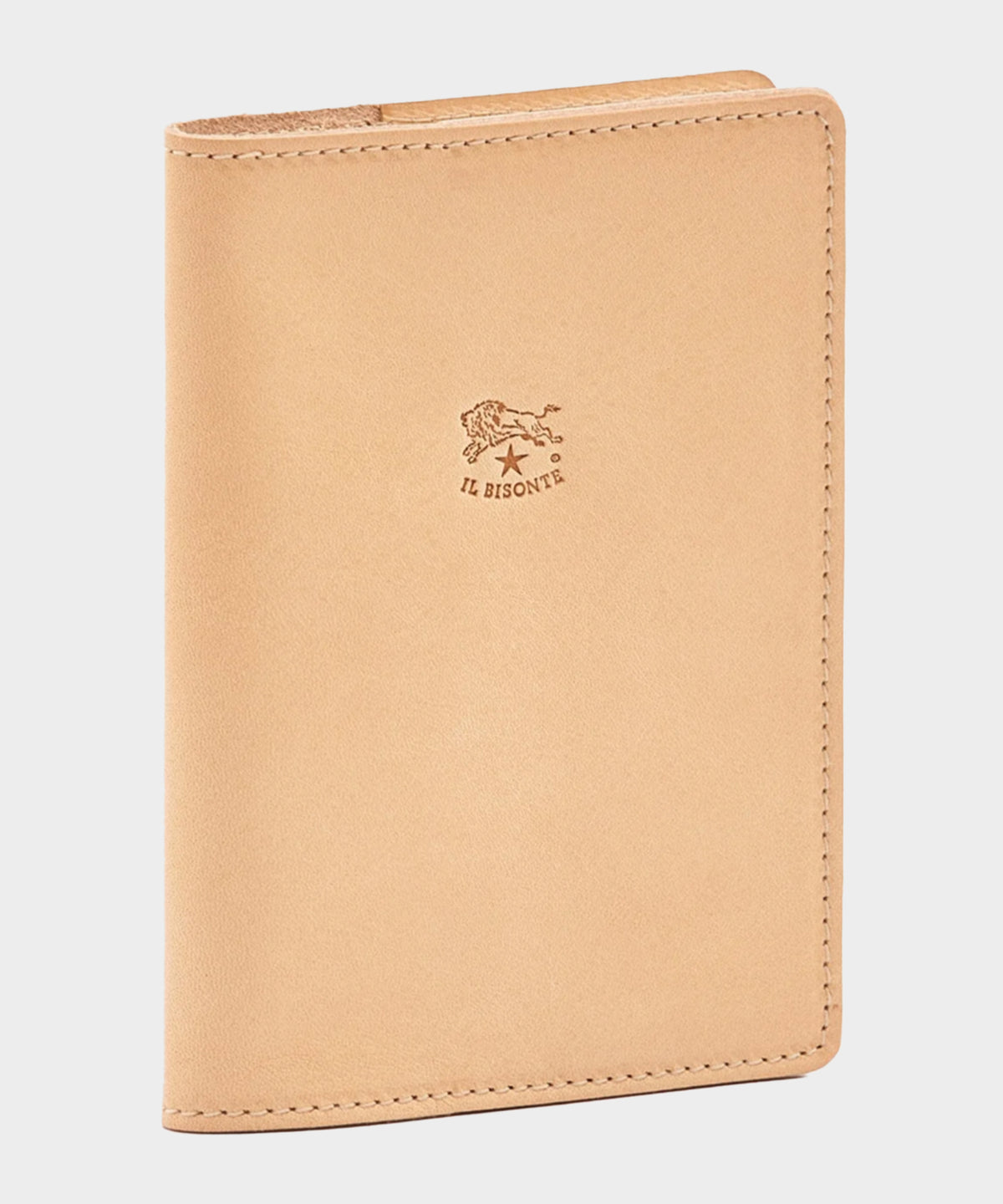 Il Bisonte Leather Passport Holder in Natural