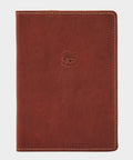 Il Bisonte Leather Passport Holder in Brown