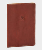 Il Bisonte Leather Passport Holder in Brown