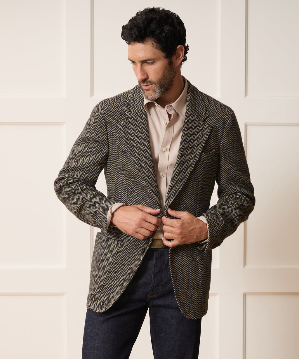 Italian Herringbone Sport Coat