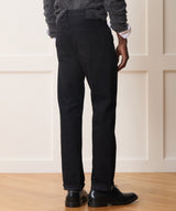 Straight Fit Japanese Selvedge Stretch Jean in Black