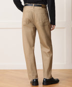 Relaxed Barrel Jean in Khaki