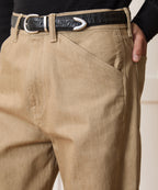 Relaxed Barrel Jean in Khaki