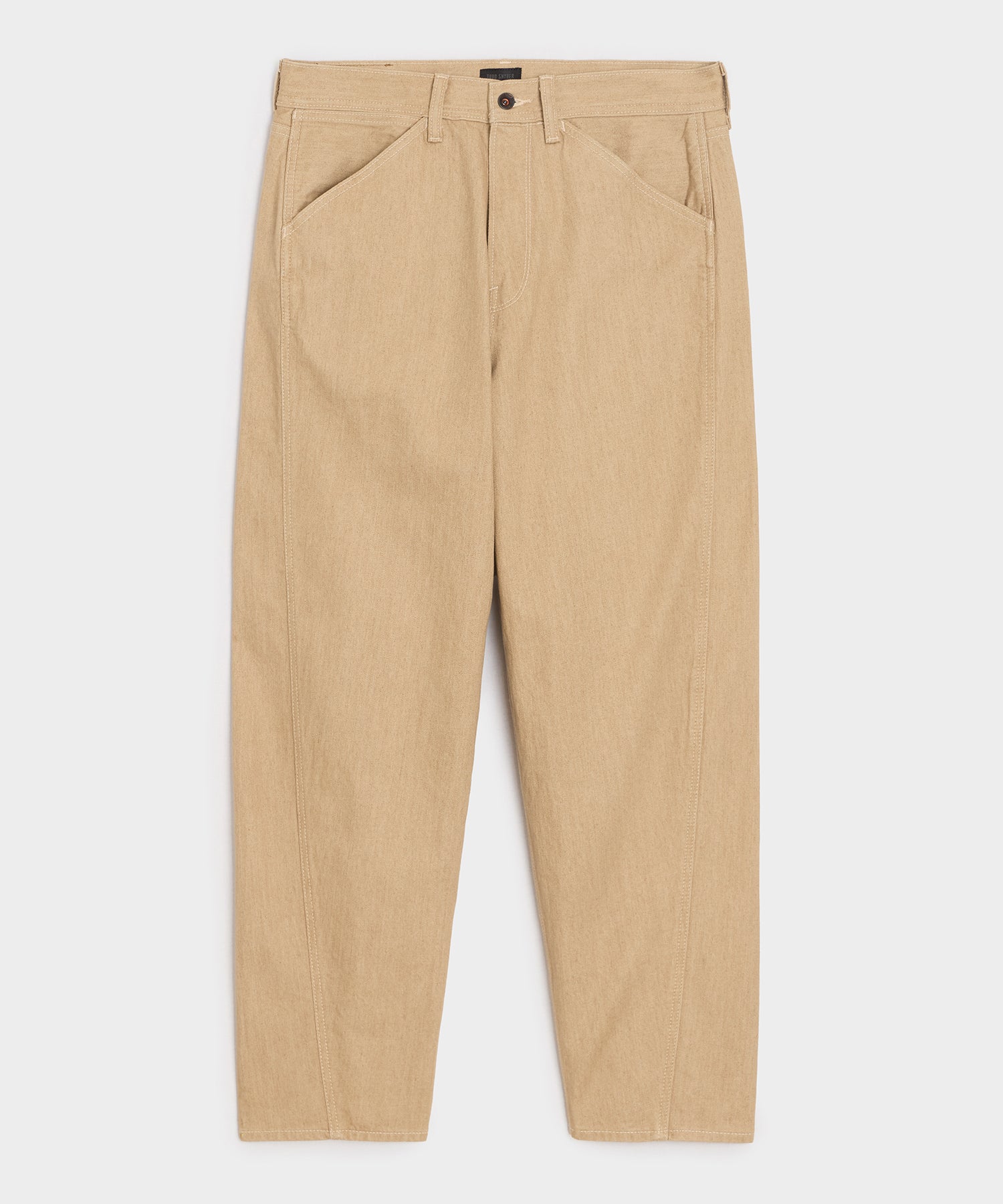 Relaxed Barrel Jean in Khaki