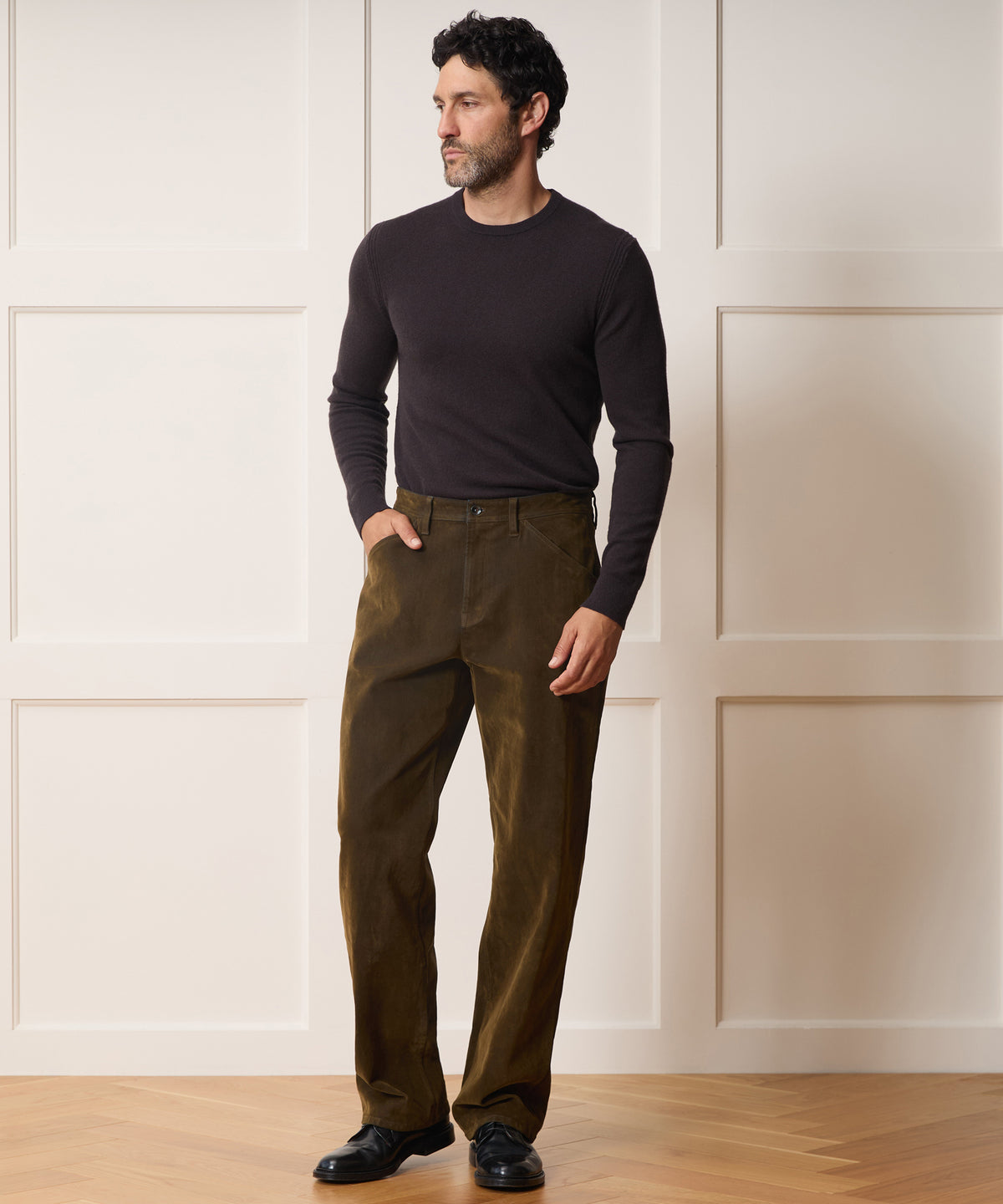 Flocked Welder Jean