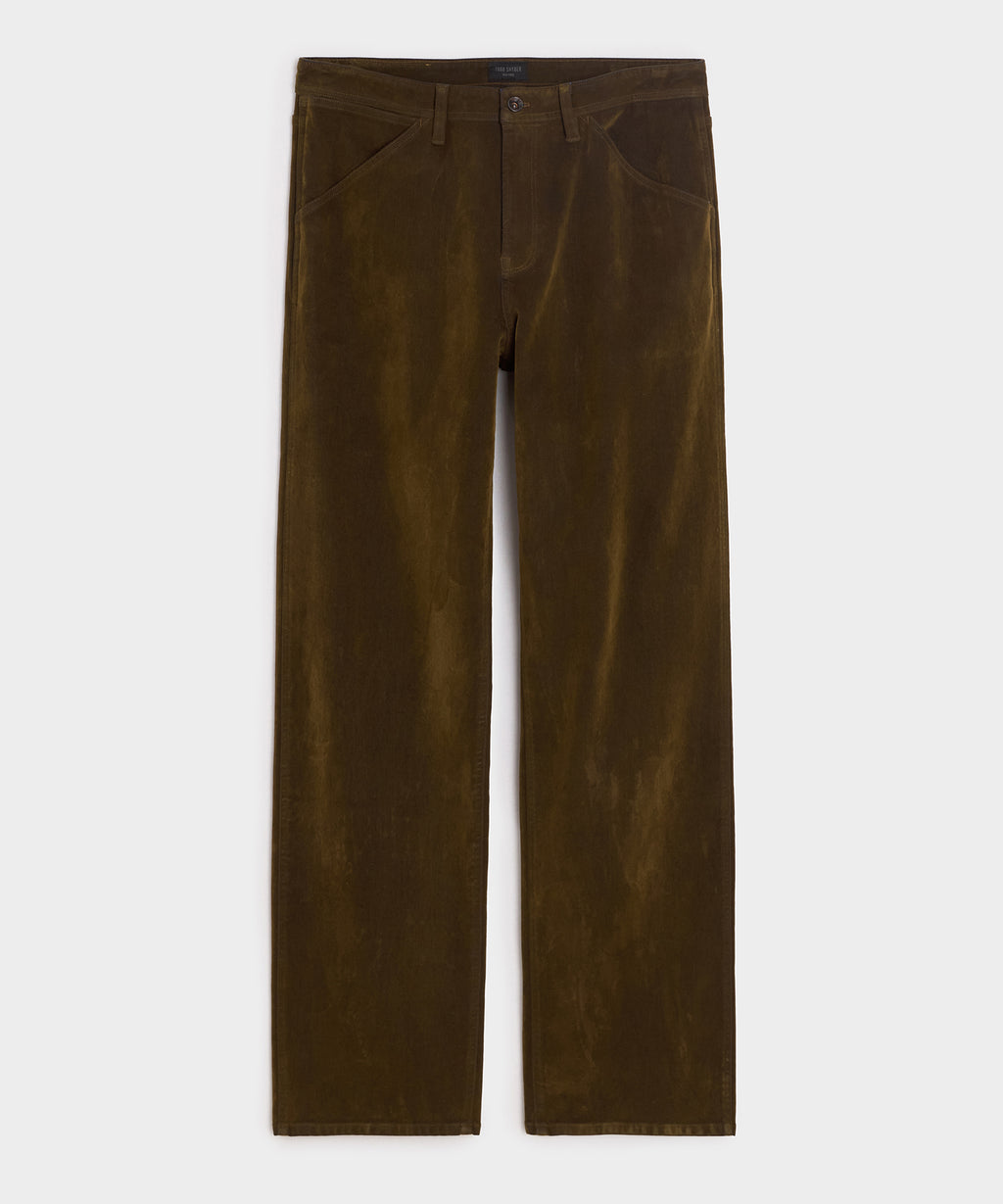 Flocked Welder Jean
