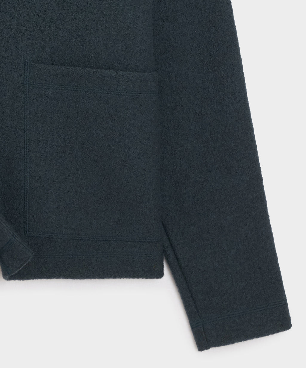 Italian Boiled Wool Cardigan