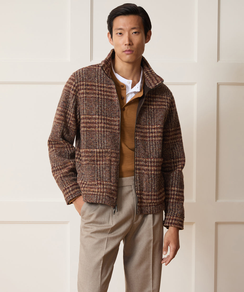 Italian Mock Neck Jacket