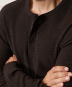 Lightweight Mini Waffle Henley