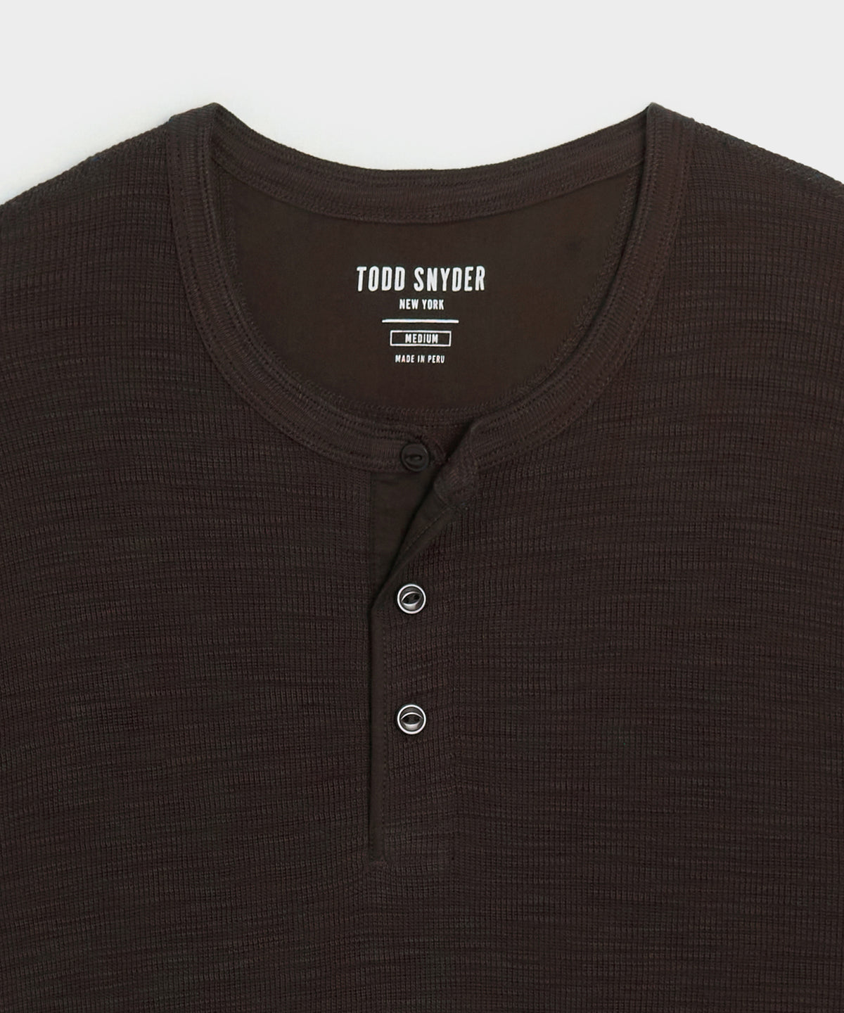 Lightweight Mini Waffle Henley