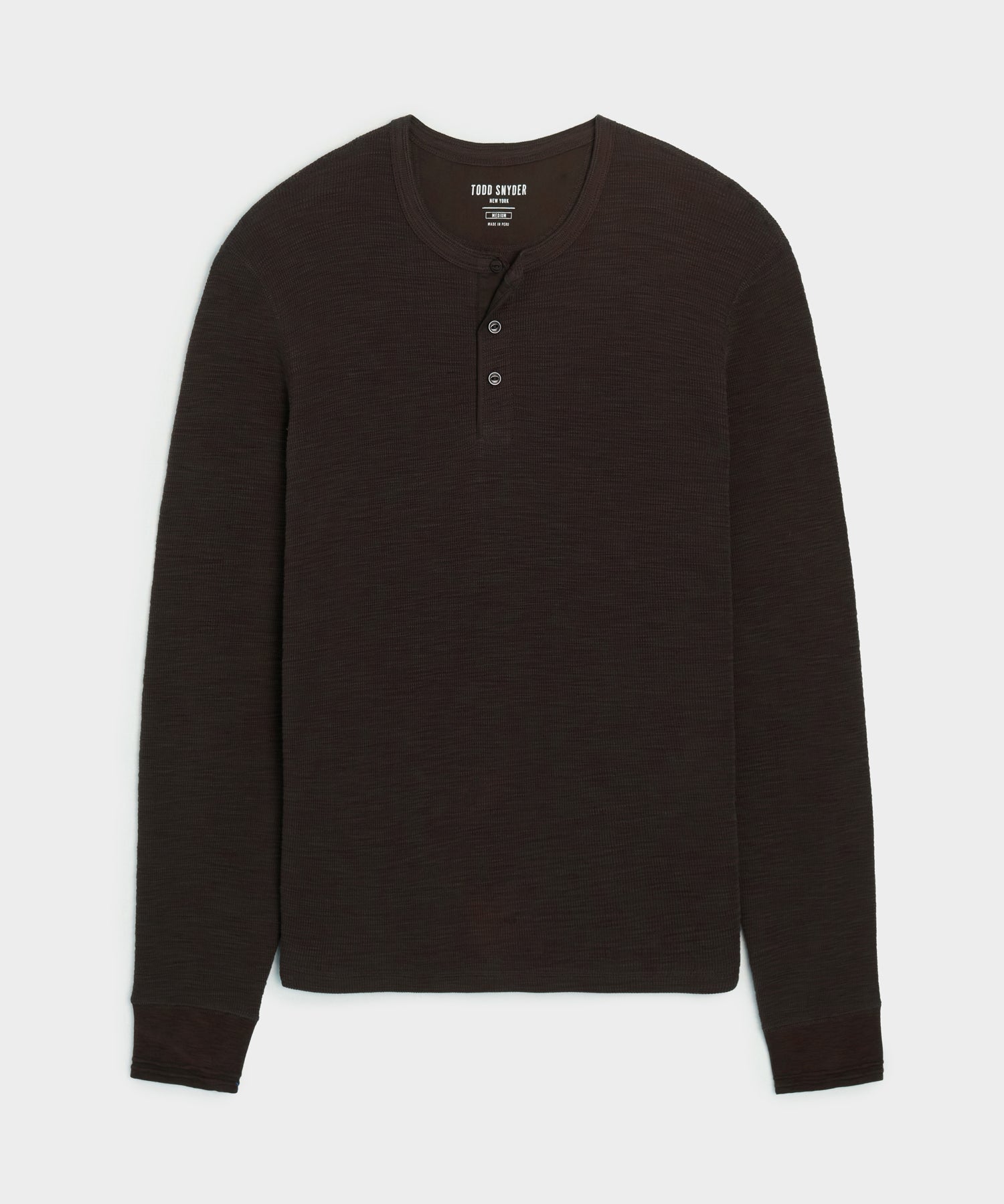 Lightweight Mini Waffle Henley