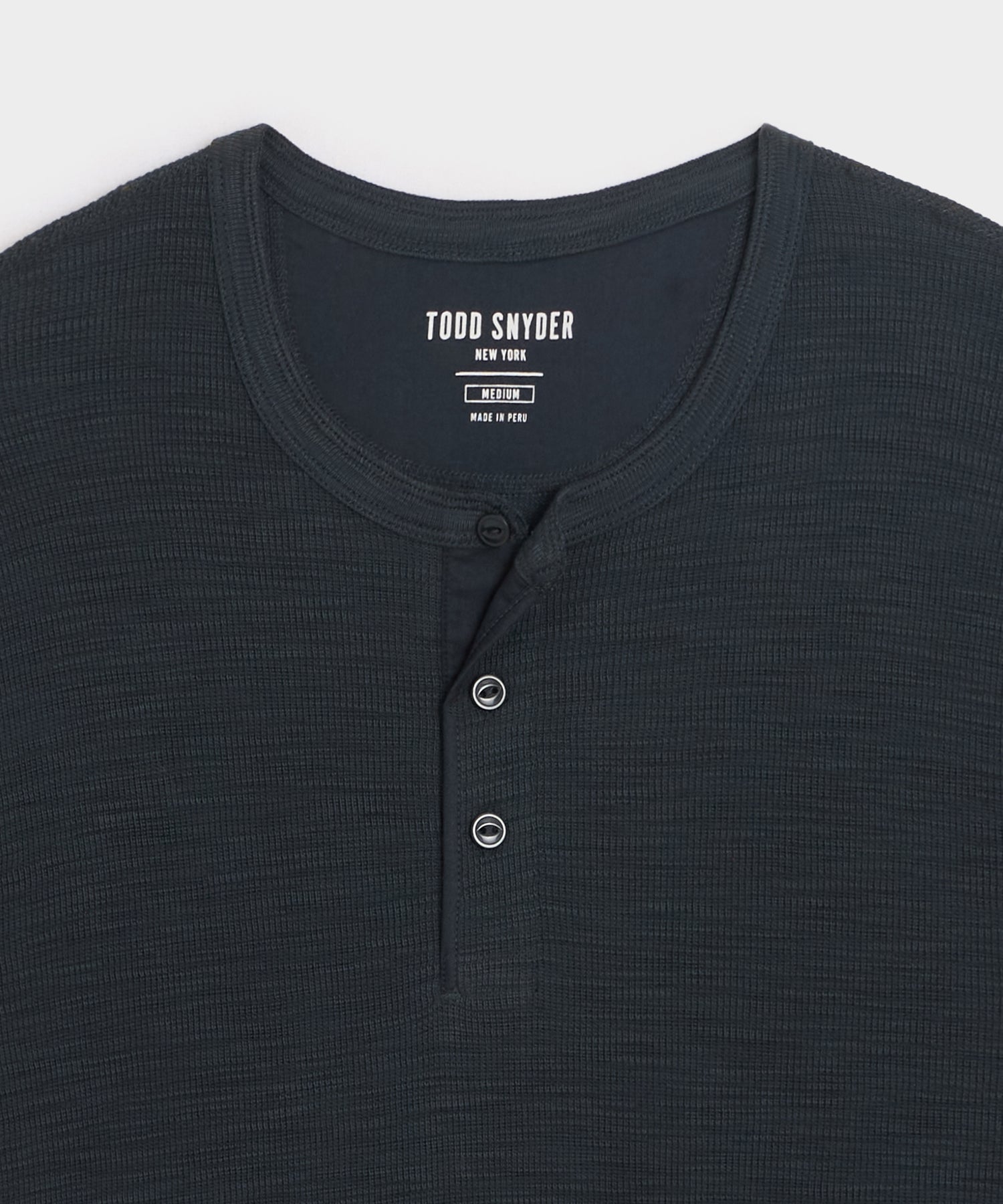 Lightweight Mini Waffle Henley