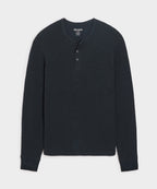 Lightweight Mini Waffle Henley