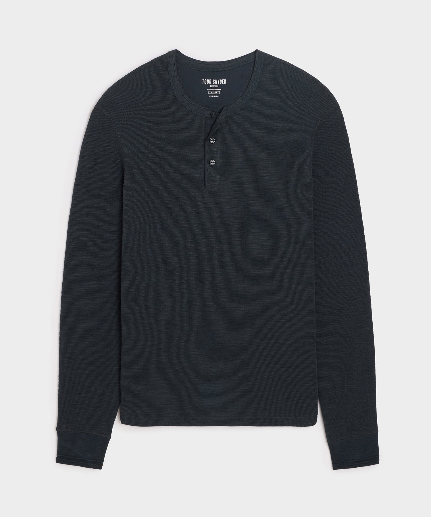 Lightweight Mini Waffle Henley