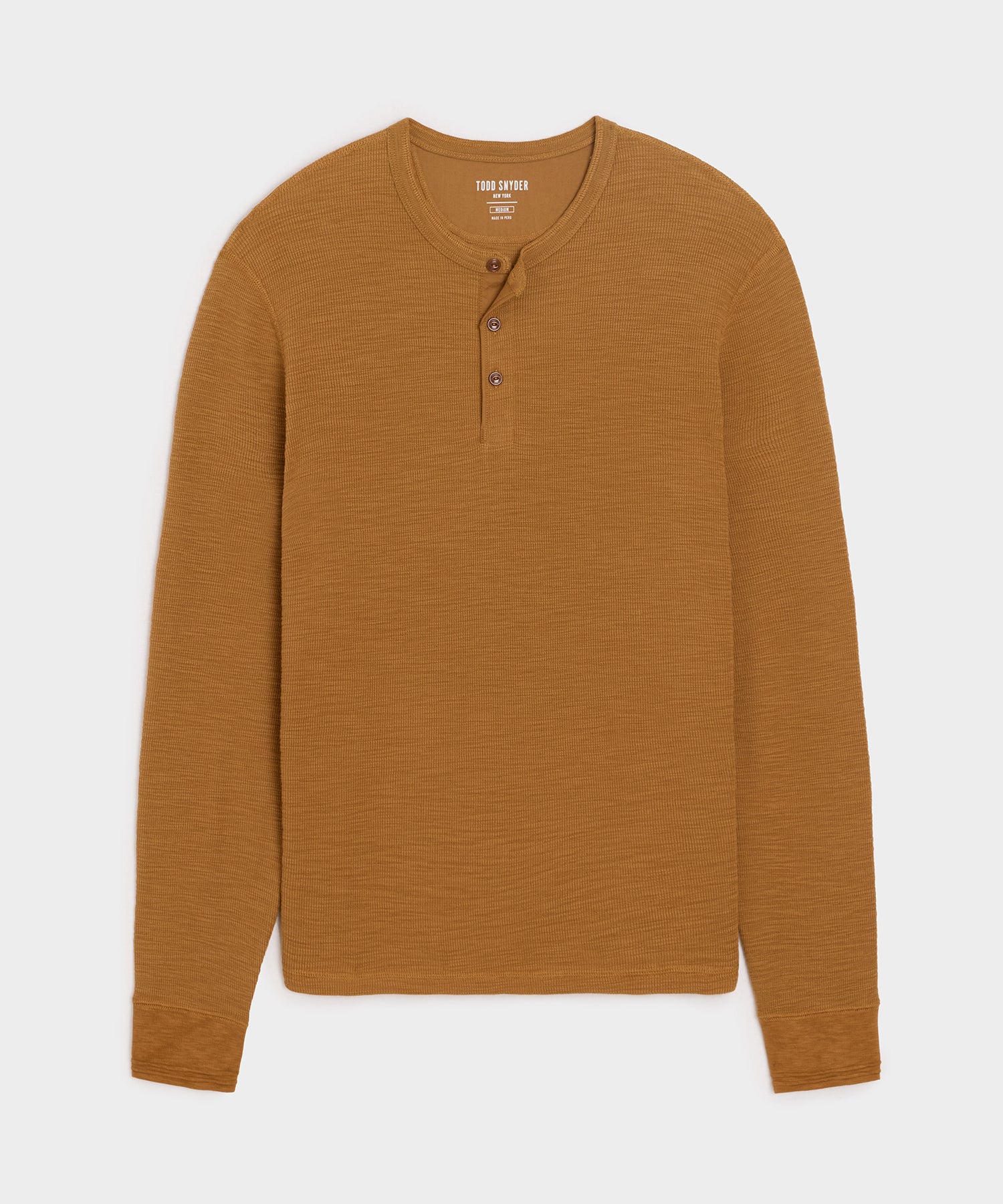 Lightweight Mini Waffle Henley