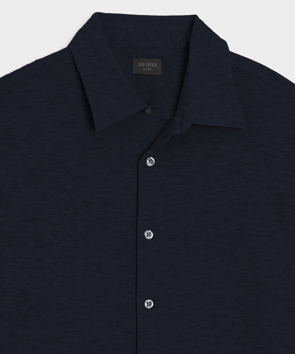Cotton-Cashmere Pique Shirt