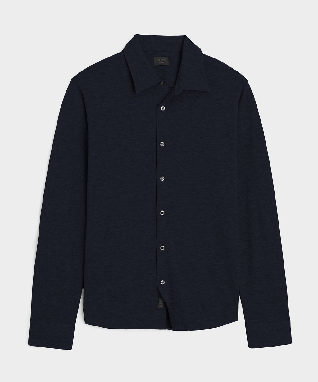 Cotton-Cashmere Pique Shirt