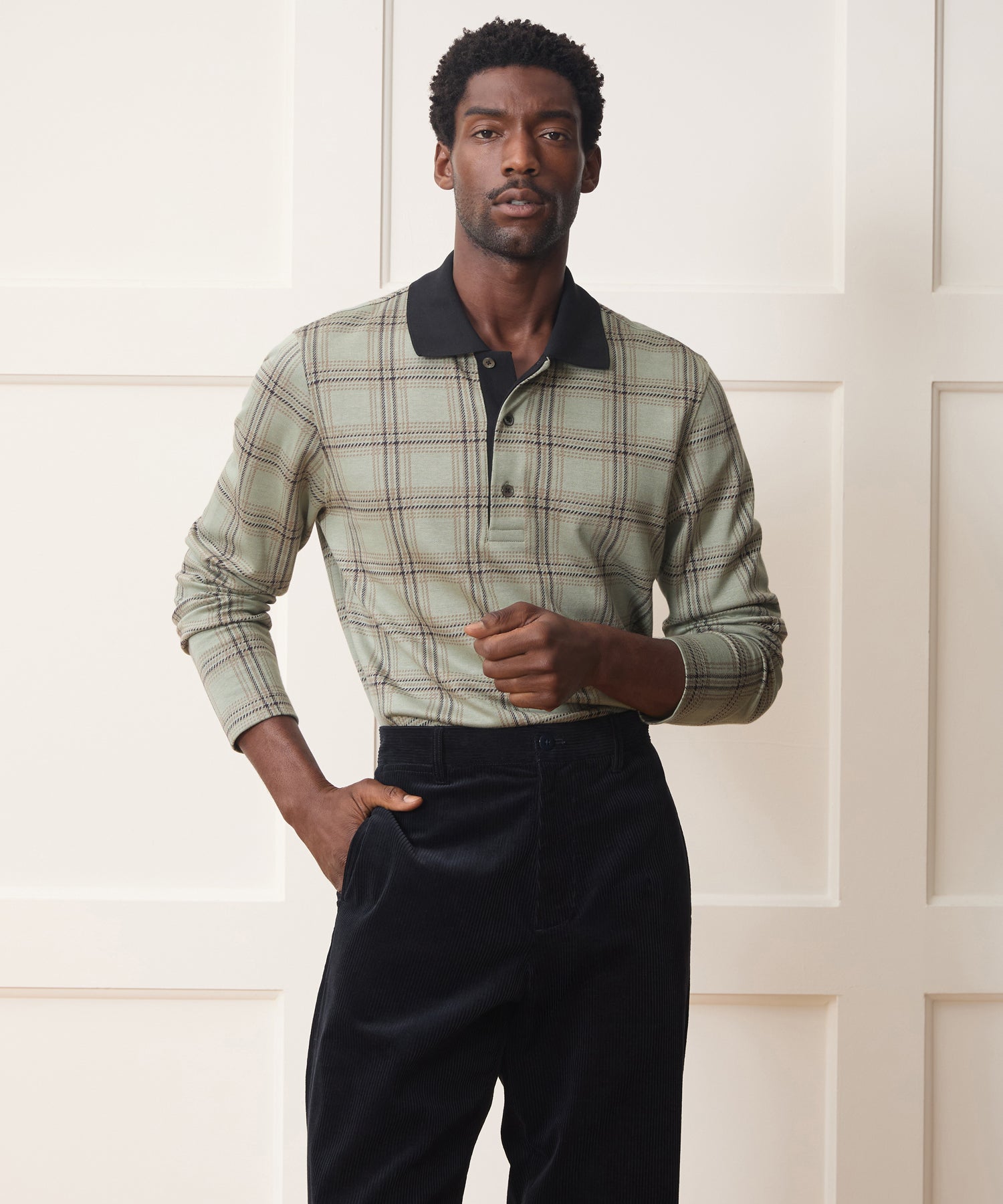 Kensington Polo in Duck Egg Plaid – Todd Snyder