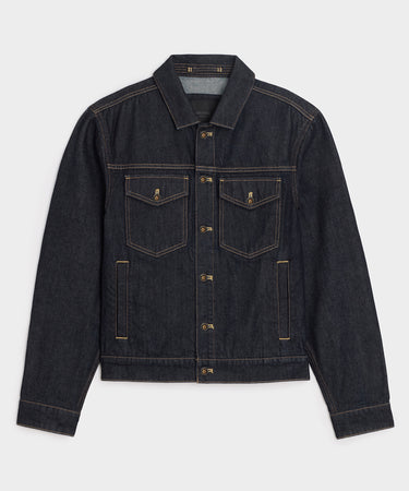 ジャケット・アウター Tenderloin Denim sht snap button wash M Denim Snap Dylan Jacket in Dark Indigo – Todd Snyder
