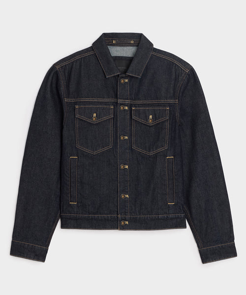Denim Snap Dylan Jacket in Dark Indigo – Todd Snyder