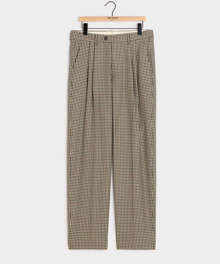 Italian Wool Gingham Wythe Trouser