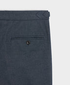 Italian Heathered Cotton Side Tab Trouser
