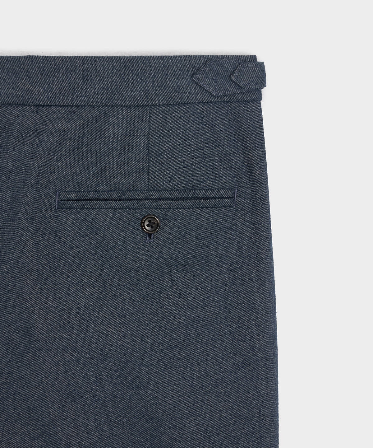Italian Heathered Cotton Side Tab Trouser