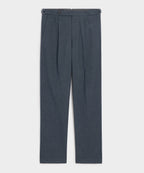 Italian Heathered Cotton Side Tab Trouser