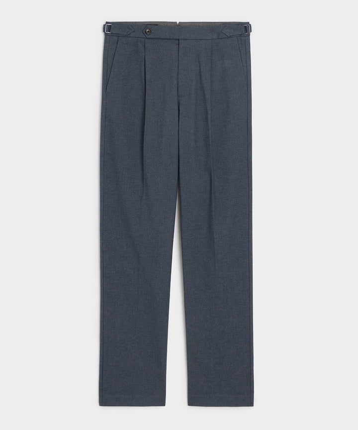 Italian Heathered Cotton Side Tab Trouser