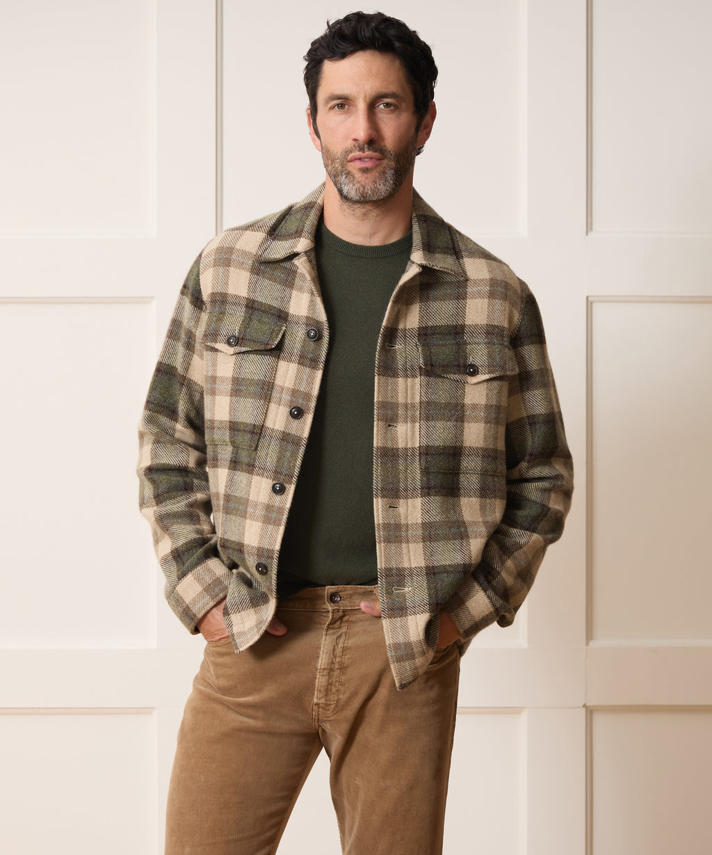 Cashmere-Wool Lowland Shirt Jacket