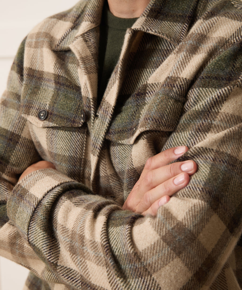 Cashmere-Wool Lowland Shirt Jacket