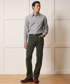 Italian Featherweight Flannel Long Point Collar Dress Shirt