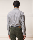 Italian Featherweight Flannel Long Point Collar Dress Shirt