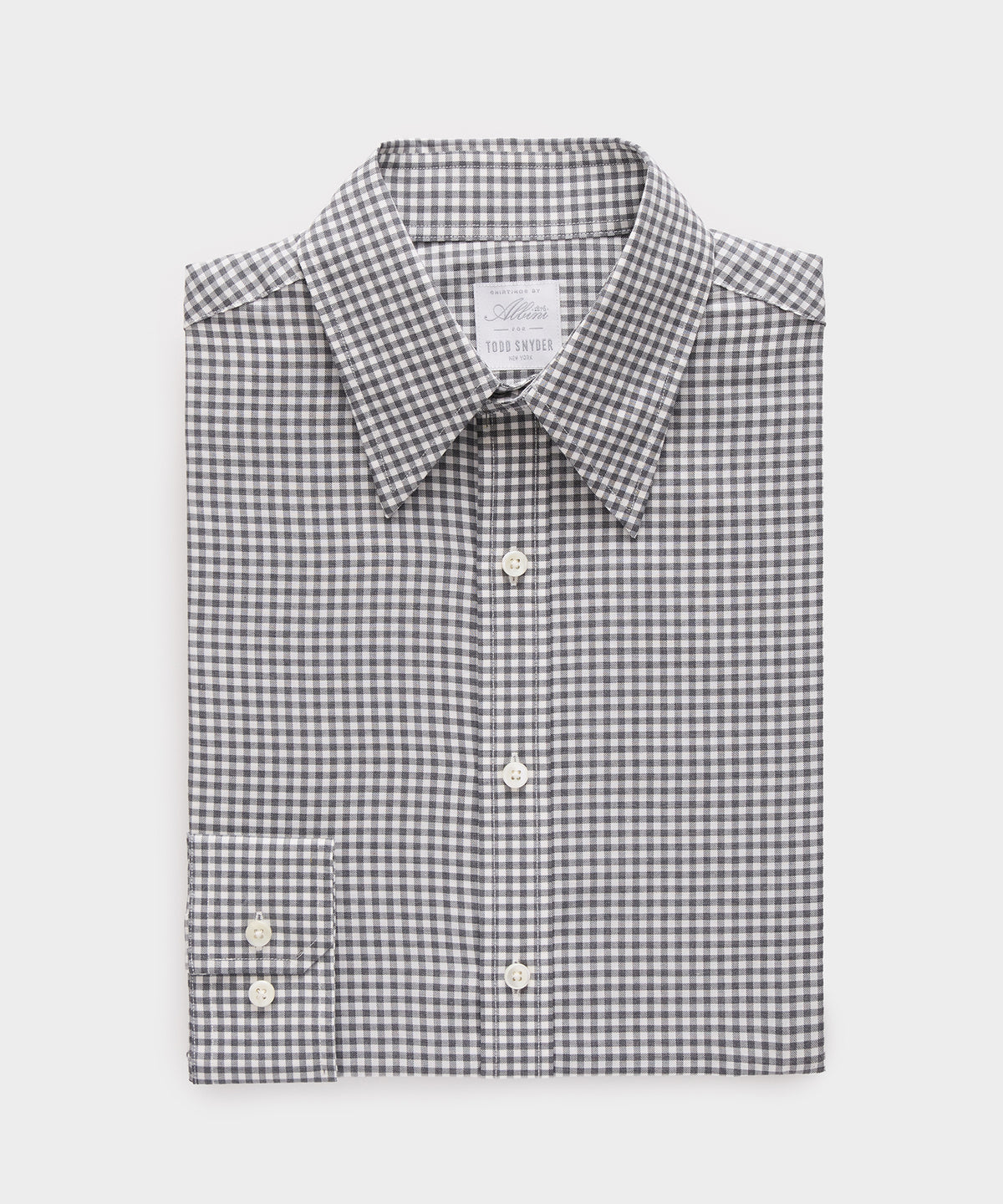 Italian Featherweight Flannel Long Point Collar Dress Shirt
