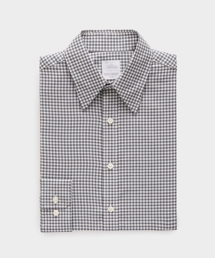 Italian Featherweight Flannel Long Point Collar Dress Shirt
