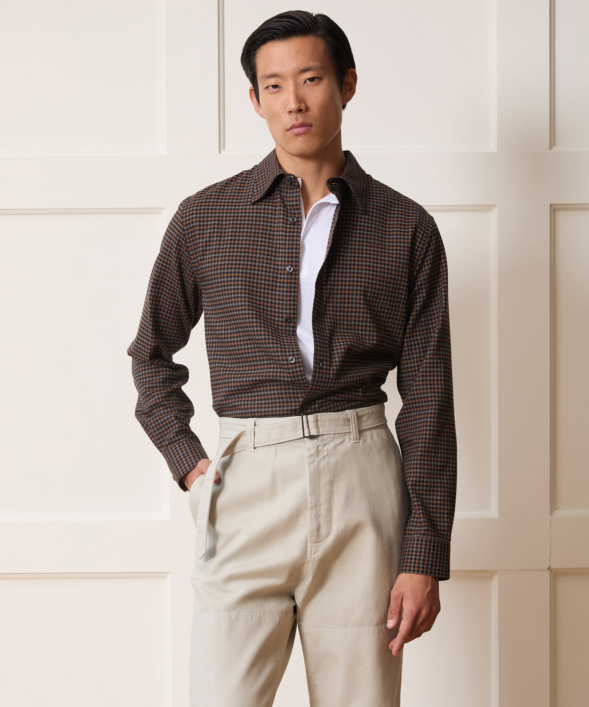 Cotton-Cashmere Sport Shirt