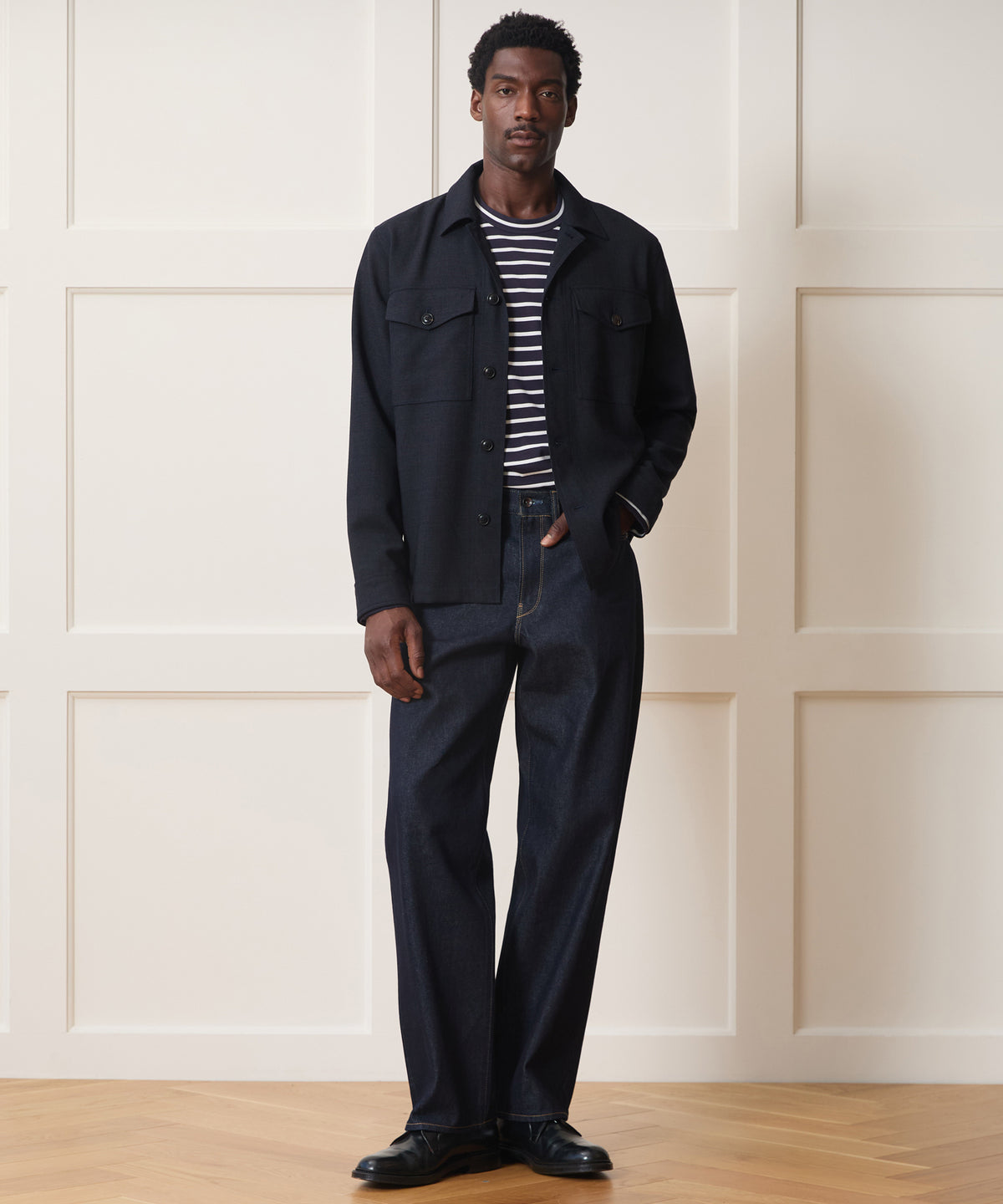 Italian Wool Military Overshirt