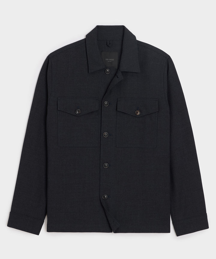 Italian Wool Military Overshirt
